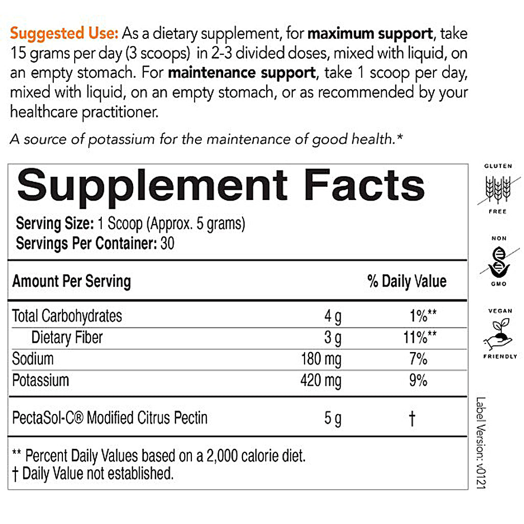 EcoNugenics PectaSol-C Modified Citrus Pectin Powder (Unflavored) 150 g