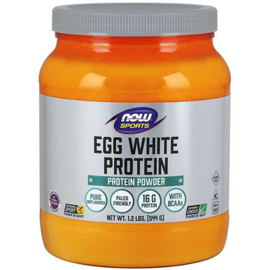 NOW Egg White Protein Powder Unflavored 1.2 lbs