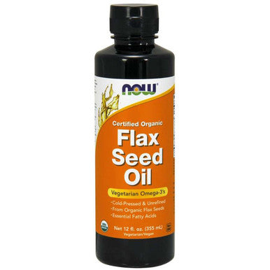 NOW Flax Seed Oil organic 12oz.
