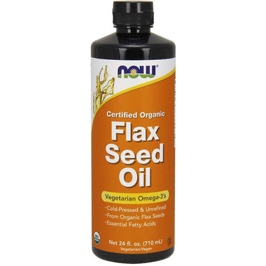 NOW Flax Seed Oil organic 24oz.
