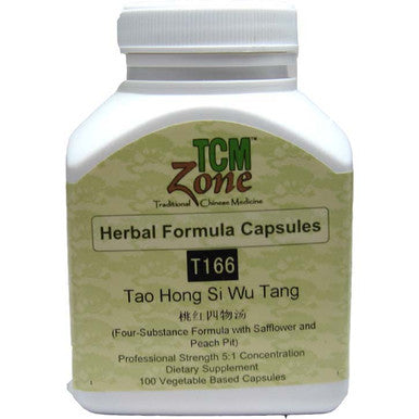 TCM Four-Substance Formula with Safflower Peach Pit - T166C Tao Hong Si Wu Tang 100vc