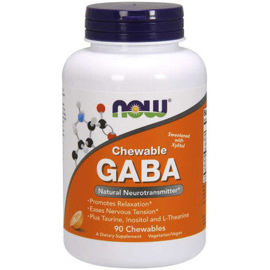 NOW GABA Chewable Orange 90 Lozenges