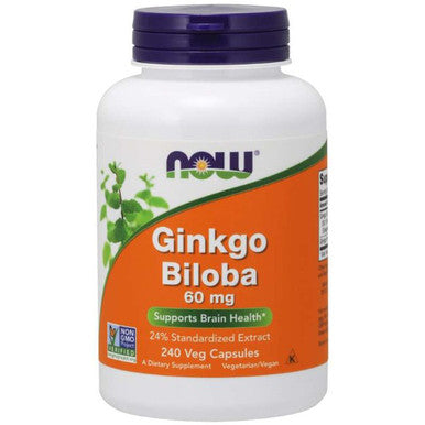 NOW Ginkgo Biloba 60mg 240vc