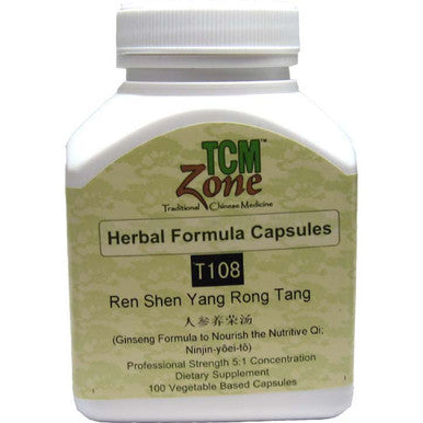 TCM Ginseng Formula to Nourish Nutritive - T108C Qi Ren Shen Yang Rong 100vc