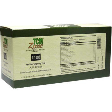 TCM Ginseng Formula to Nourish Nutritive - T108G Qi Ren Shen Yang Rong 100vc 42pkts