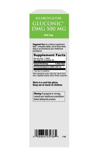DaVinci Laboratories Gluconic DMG 500mg 60T