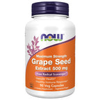 NOW Grape Seed Extract 500 mg Maximum Strength 90 veg capsules