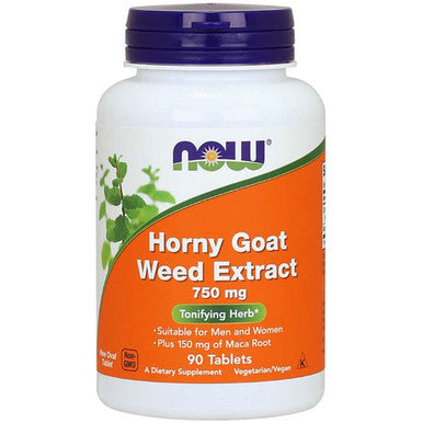 NOW Horny Goat Weed Extract 750mg 90t