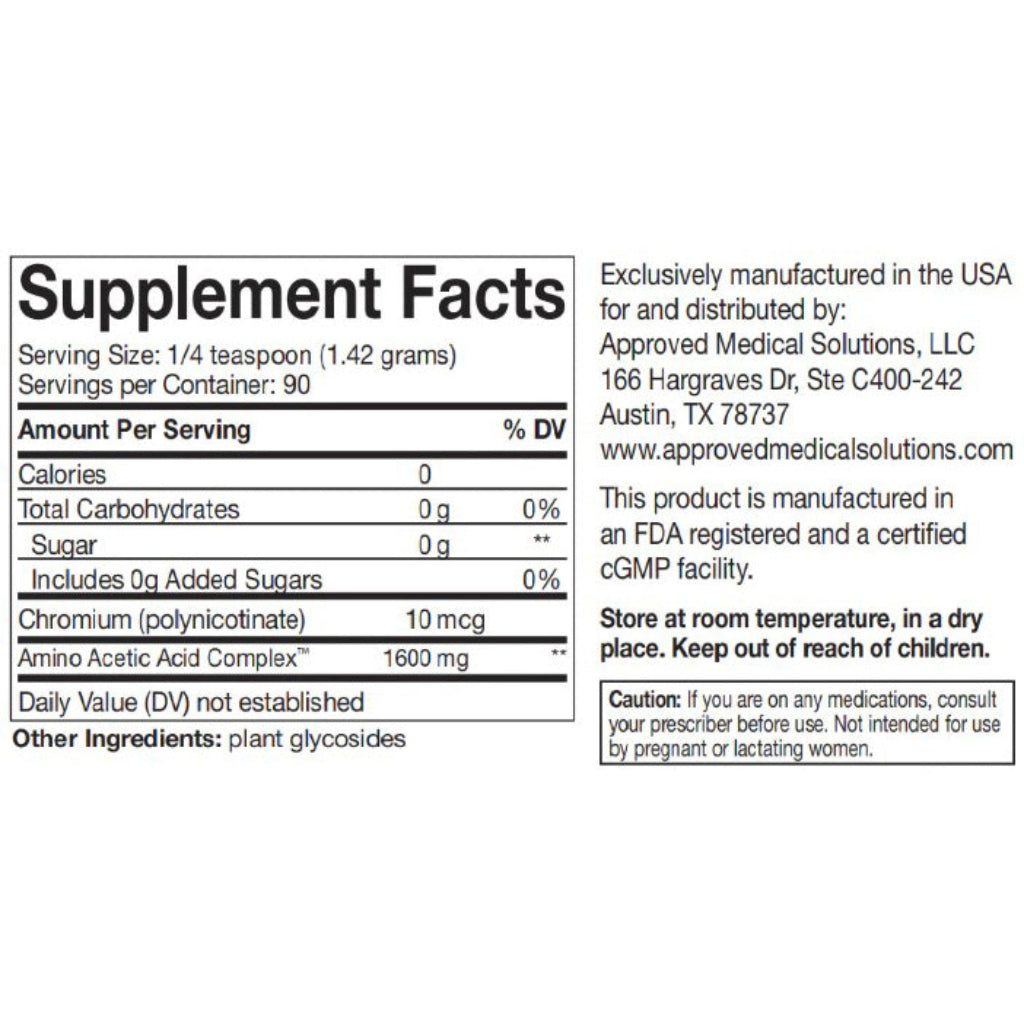 Hunger GLP-1, supplement facts, ingredients, Approved Medical Solutions, weight managenment, carb cravings control
