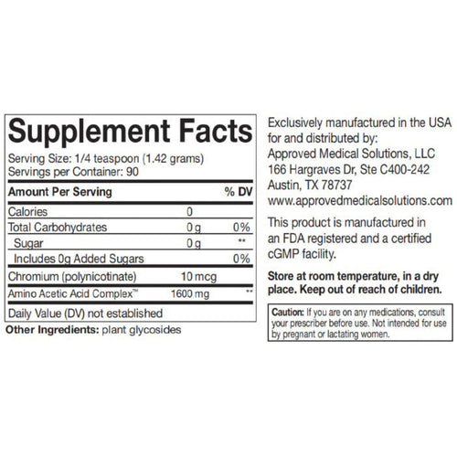 Hunger GLP-1, supplement facts, ingredients, Approved Medical Solutions, weight managenment, carb cravings control