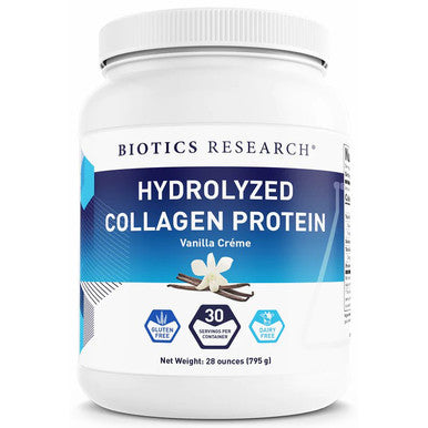 Biotics Research Hydrolyzed Collagen Protein Vanilla 28 oz. (795g)