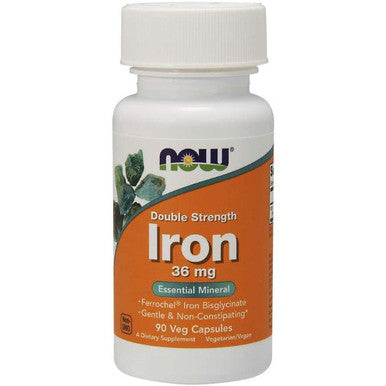 NOW Iron 36mg Double Strength 90vc