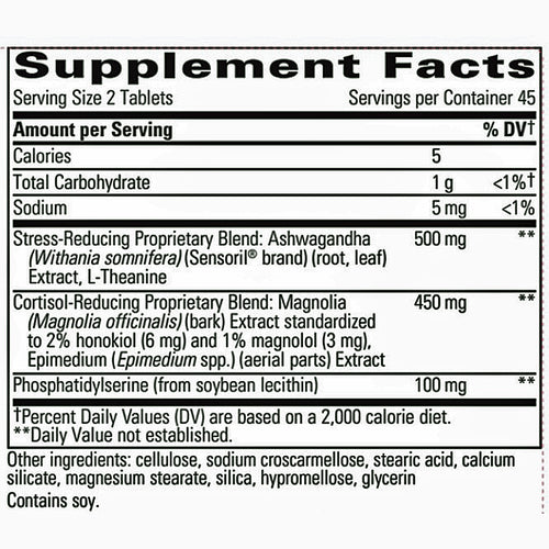 A close-up of a black-and-white Supplement Facts label showing nutrition facts and ingredient details for a dietary supplement.
