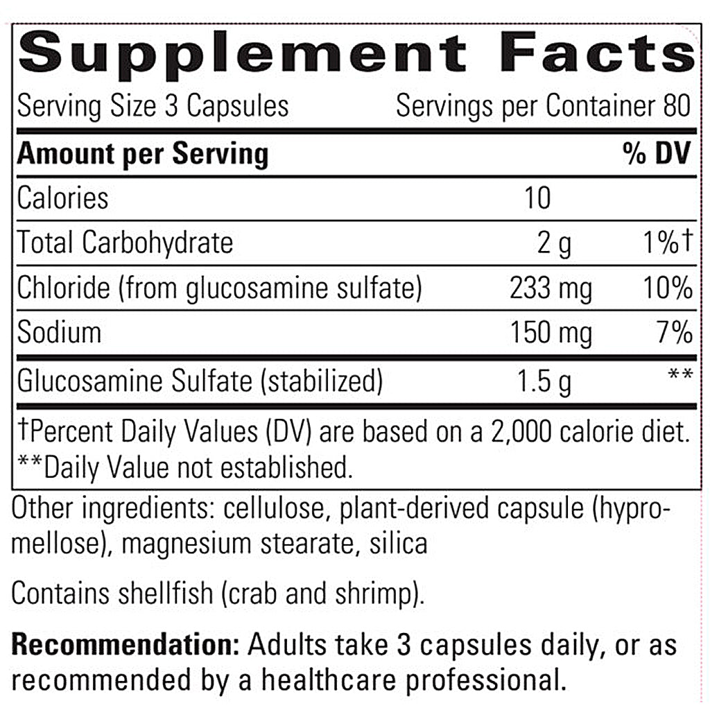 Supplement facts label for a product with detailed nutritional information.