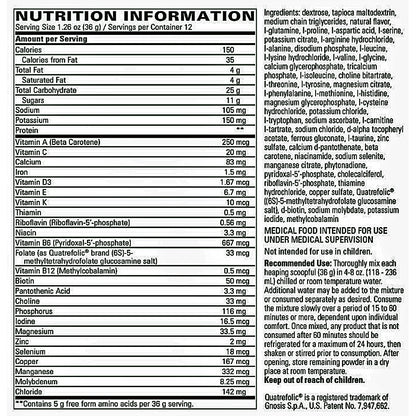 Integrative Therapeutics Physicians Elemental Diet 12 scoops SMALL (432g)