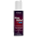 A 5 fl oz bottle of Jigsaw Health Mag Relief with OptiSM, featuring a white cap and a dark purple label with red and blue accents, on a solid white background.