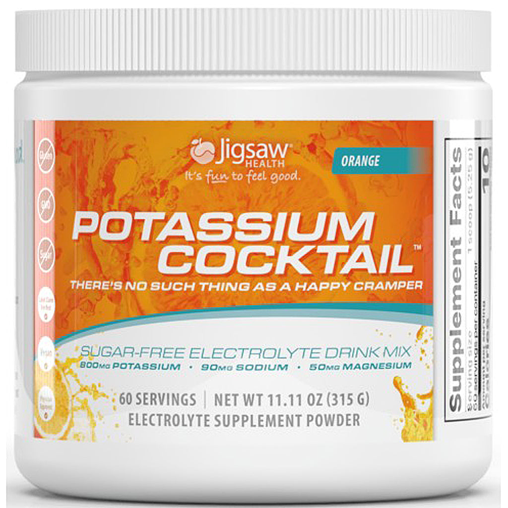 Jigsaw Health Potassium Cocktail supplement container on a white background