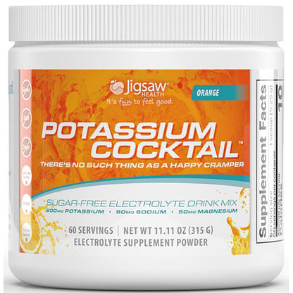 Jigsaw Health Potassium Cocktail supplement container on a white background