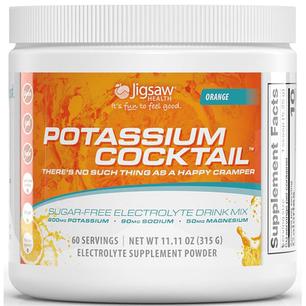 Jigsaw Health Potassium Cocktail supplement container on a white background