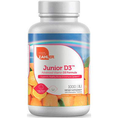 Advanced Nutrition by Zahler Junior D3 1000 IU 120 chew tabs