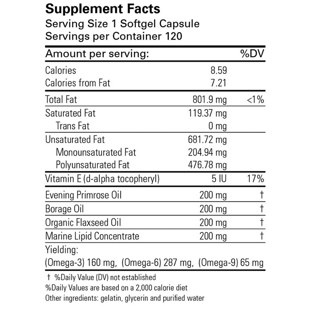 Supplement facts label for a dietary supplement with detailed nutritional information.