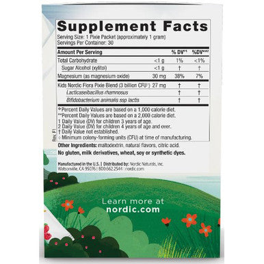 Nordic Naturals Kids Probiotic Pixies (Mixed Berry) 30 Packets