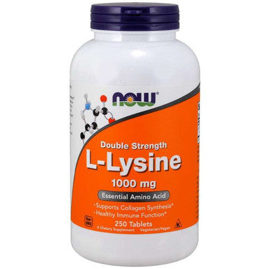 NOW L-Lysine 1,000mg Double Strength 250T