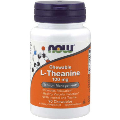 NOW L-Theanine 100mg 90 Chewables