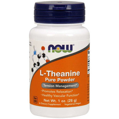 NOW L-Theanine Pure Powder 1 oz.