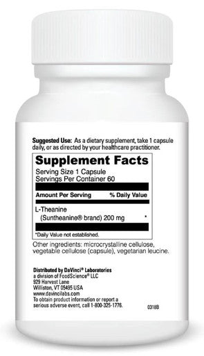DaVinci Laboratories L-Theanine 200 60c