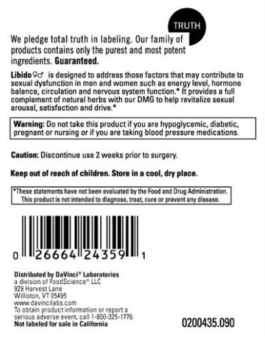 DaVinci Laboratories Libido 90c