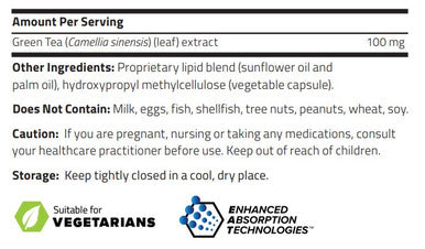 NuMedica Liposomal Green Tea Capsules 60vc
