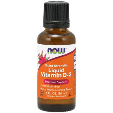NOW Liquid Vitamin D-3 Extra Strength 1 oz.