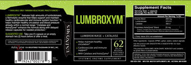 U.S. Enzymes Lumbroxym 62 veg caps