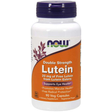 NOW Lutein 20mg Double Strength 90vc