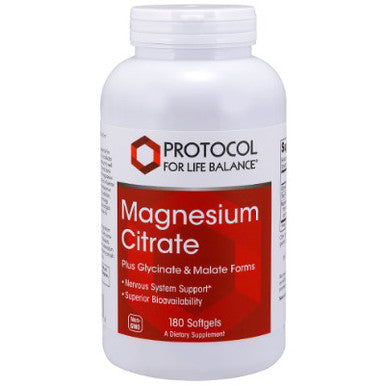 Protocol for Life Balance Magnesium Citrate (plus glycinate and malate forms) 180sg