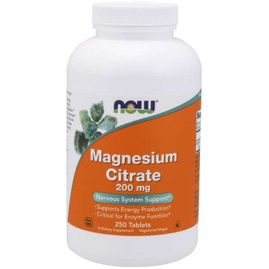 NOW Magnesium Citrate 200mg 250t
