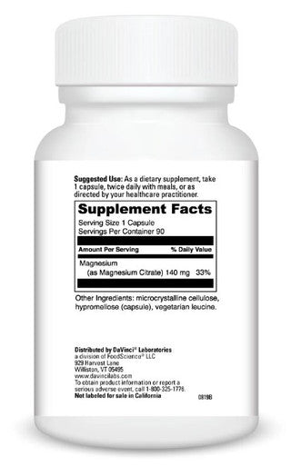 DaVinci Laboratories Magnesium Citrate  90c