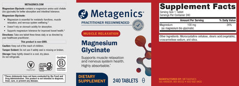 Metagenics Mag Glycinate 120t