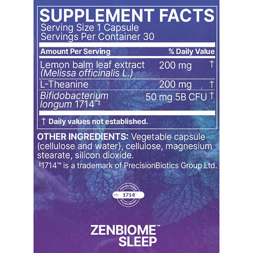 Microbiome Labs Zenbiome Sleep 30c