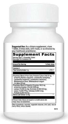 DaVinci Laboratories Mega Probiotic-ND With Digestive Enzymes Chewable 90 Chewable Tablets Cherry Flavor