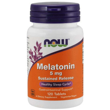 NOW Melatonin 5mg Sustained Release 120 Tablets