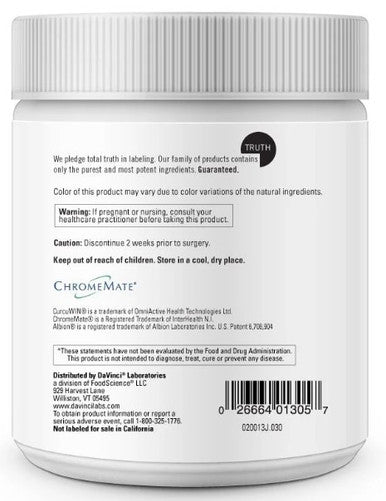DaVinci Laboratories Metabolic Ovary Support 189g (6.67oz) 30 servings