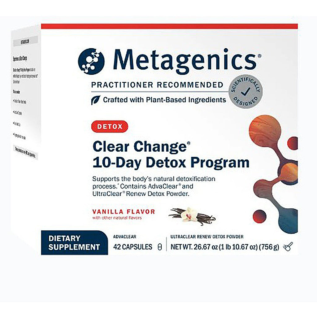 Metagenics Clear Change 10-Day Detox Program packaging on a white background