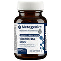 Metagenics Vitamin D3 5000 dietary supplement bottle on a white background