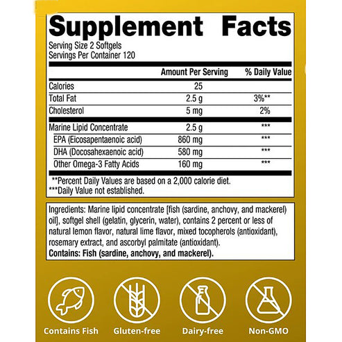 Metagenics OmegaGenics 3-in-1 Fish Oil 720 mg EPA-DHA 240sg