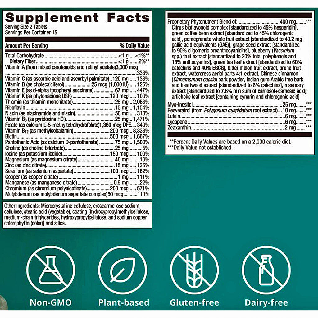 Metagenics Phytomulti Multivitamin 30 Tablets
