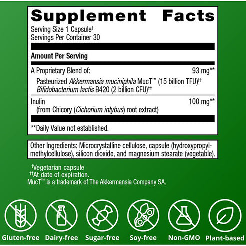 Metagenics UltraFlora Triplebiotic with Akkermansia 30 caps