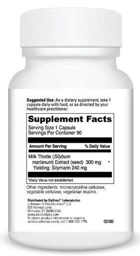 DaVinci Laboratories Milk Thistle 90c