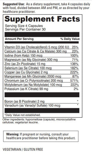DaVinci Laboratories Multi-Mineral Complex with D3 120c